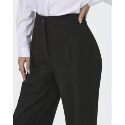 Pantalon taille haute noir Elsie