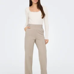 Pantalon Tailleur ONLPOPTRASHIFE - Gris en viscose Léa