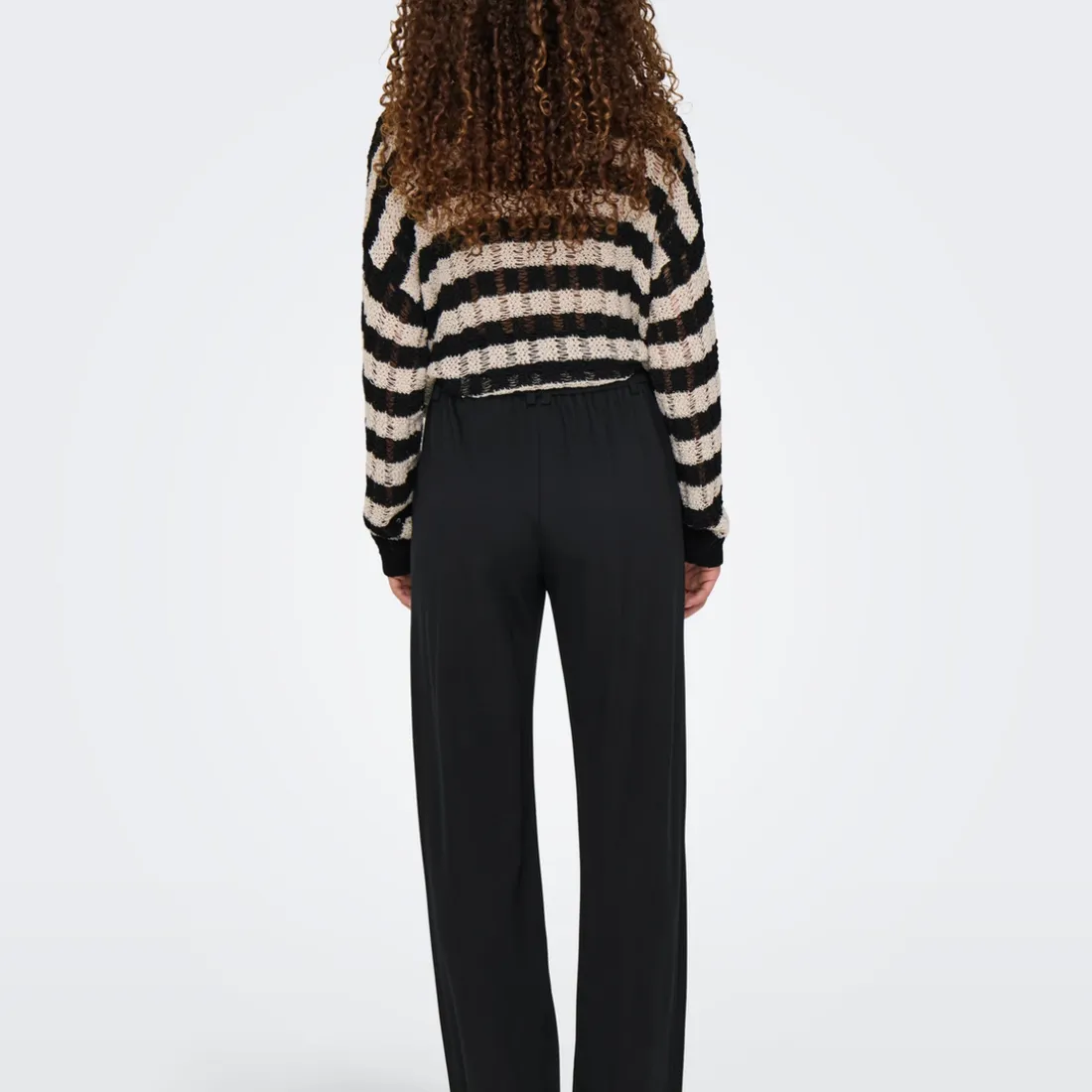 Pantalon Tailleur ONLPOPTRASHIFE - Noir en viscose Eve