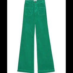 Pantalon vert SONNY VELOURS en coton