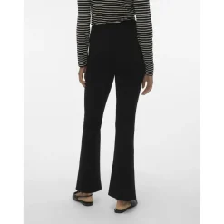 Pantalon wide leg fit noir