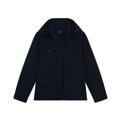 Parka femme bleu en coton