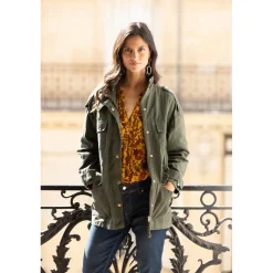 Parka saharienne femme 3 SUISSES COLLECTION vert