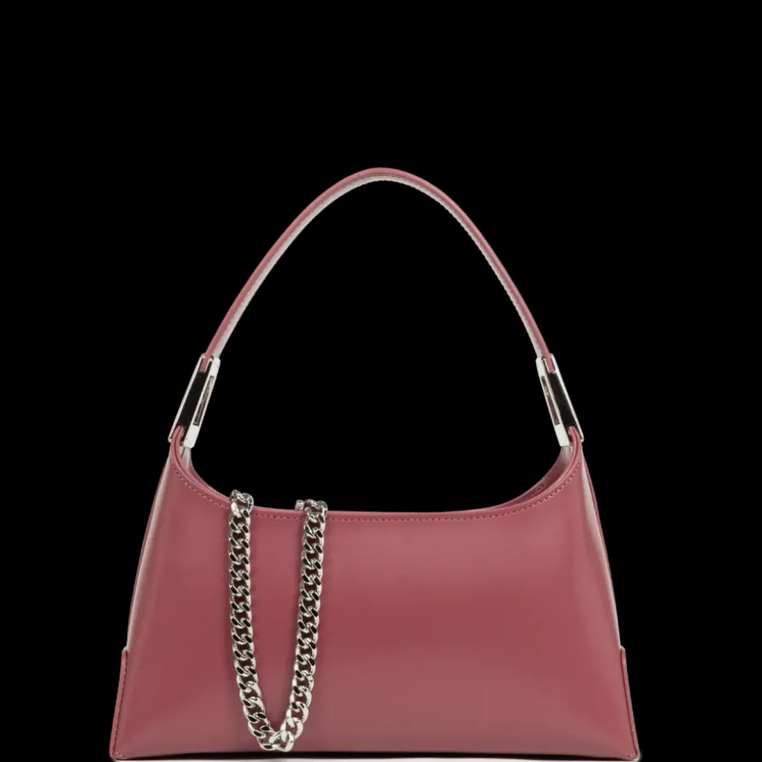 Petit sac à main bois de rose en cuir