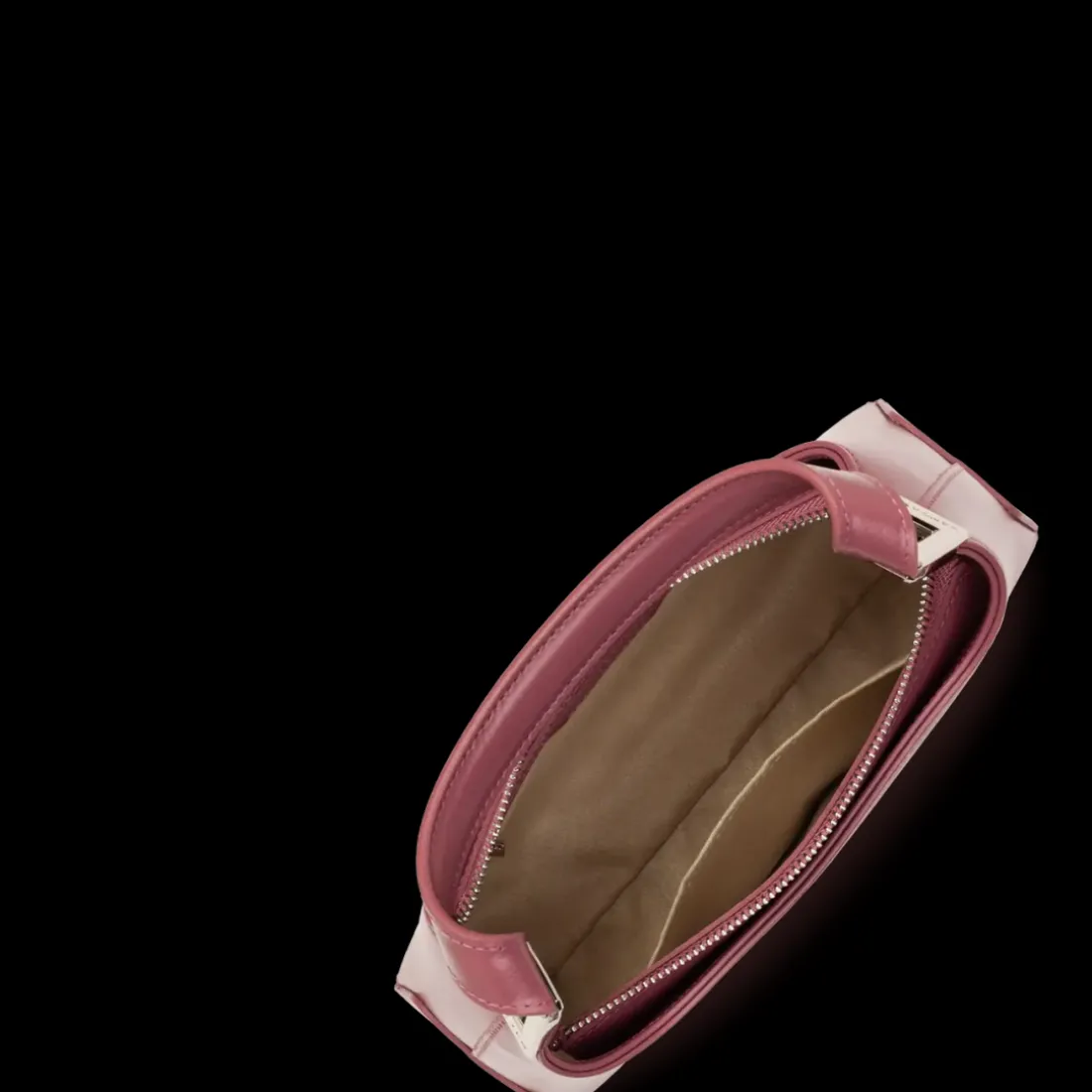 Petit sac à main bois de rose en cuir