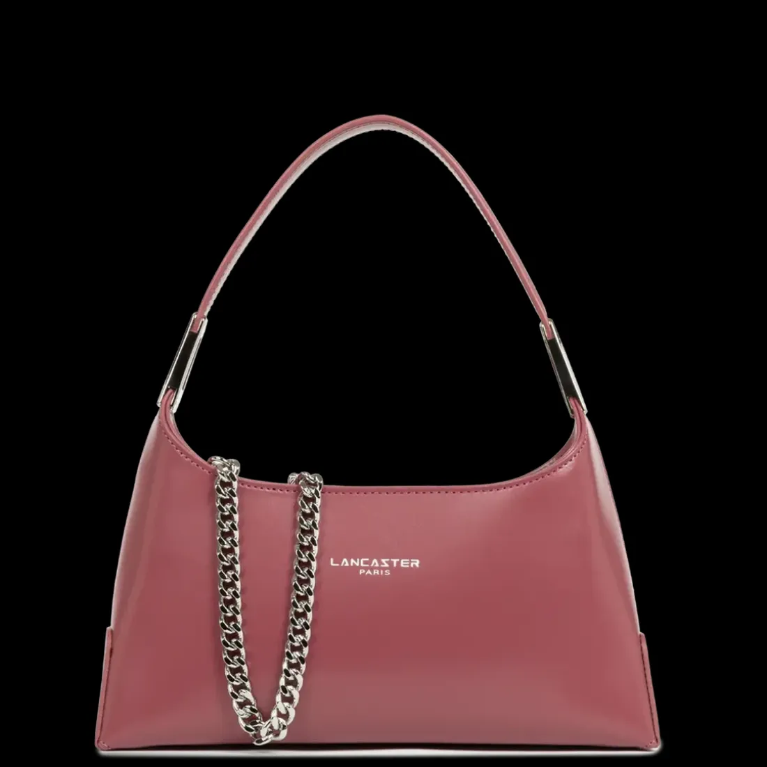 Petit sac à main bois de rose en cuir