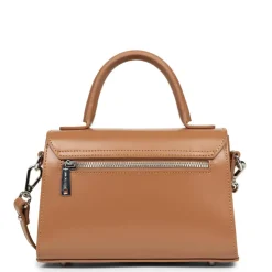 Petit sac à main en cuir camel Suave Even