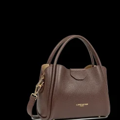 Petit sac à main marron en cuir