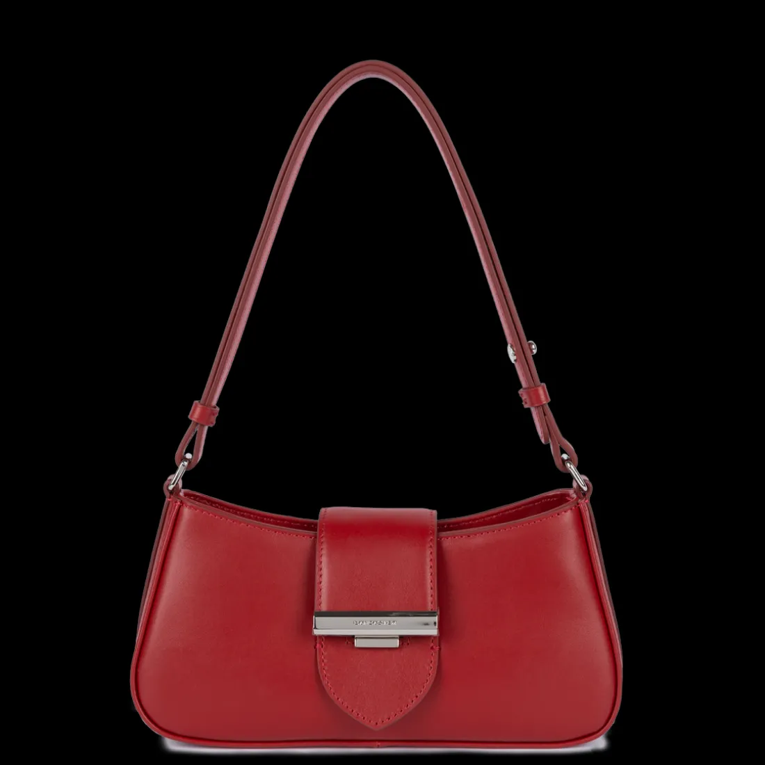 Petit sac besace carmin rouge en cuir