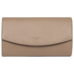Pochette de soirée - Cuir de vachette - Écorce - Confort beige