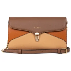 Pochette de soirée MERLINE Chocolat/Multicolore Cara