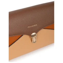 Pochette de soirée MERLINE Chocolat/Multicolore Cara