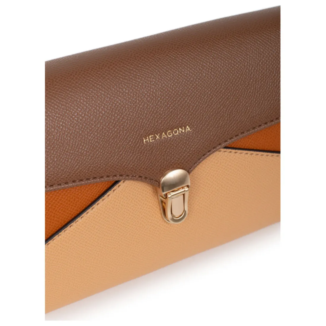 Pochette de soirée MERLINE Chocolat/Multicolore Cara