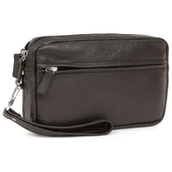 Pochette dragonne Cuir CONFORT Marron foncé Cody