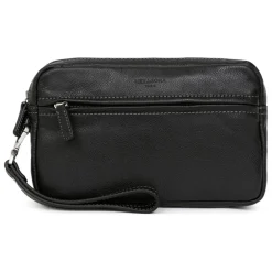 Pochette dragonne Cuir CONFORT Noir