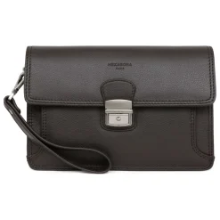 Pochette dragonne Cuir CONFORT Marron foncé Niko