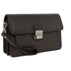Pochette dragonne Cuir CONFORT Marron foncé Niko