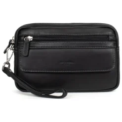 Pochette dragonne Cuir FELIN Noir Luke