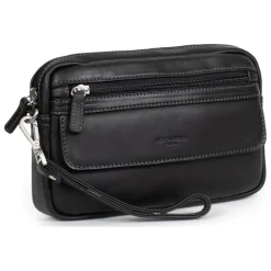 Pochette dragonne Cuir FELIN Noir Luke
