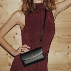 Pochette téléphone avec portefeuille Stop RFID ONDINE Noir Ruby