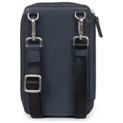 Pochette téléphone avec portefeuille Stop RFID Cuir CONFORT Marine