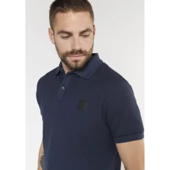 Polo ARIEL bleu Kai en coton
