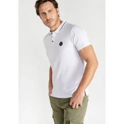 Polo Aron blanc en coton