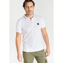 Polo Aron blanc en coton