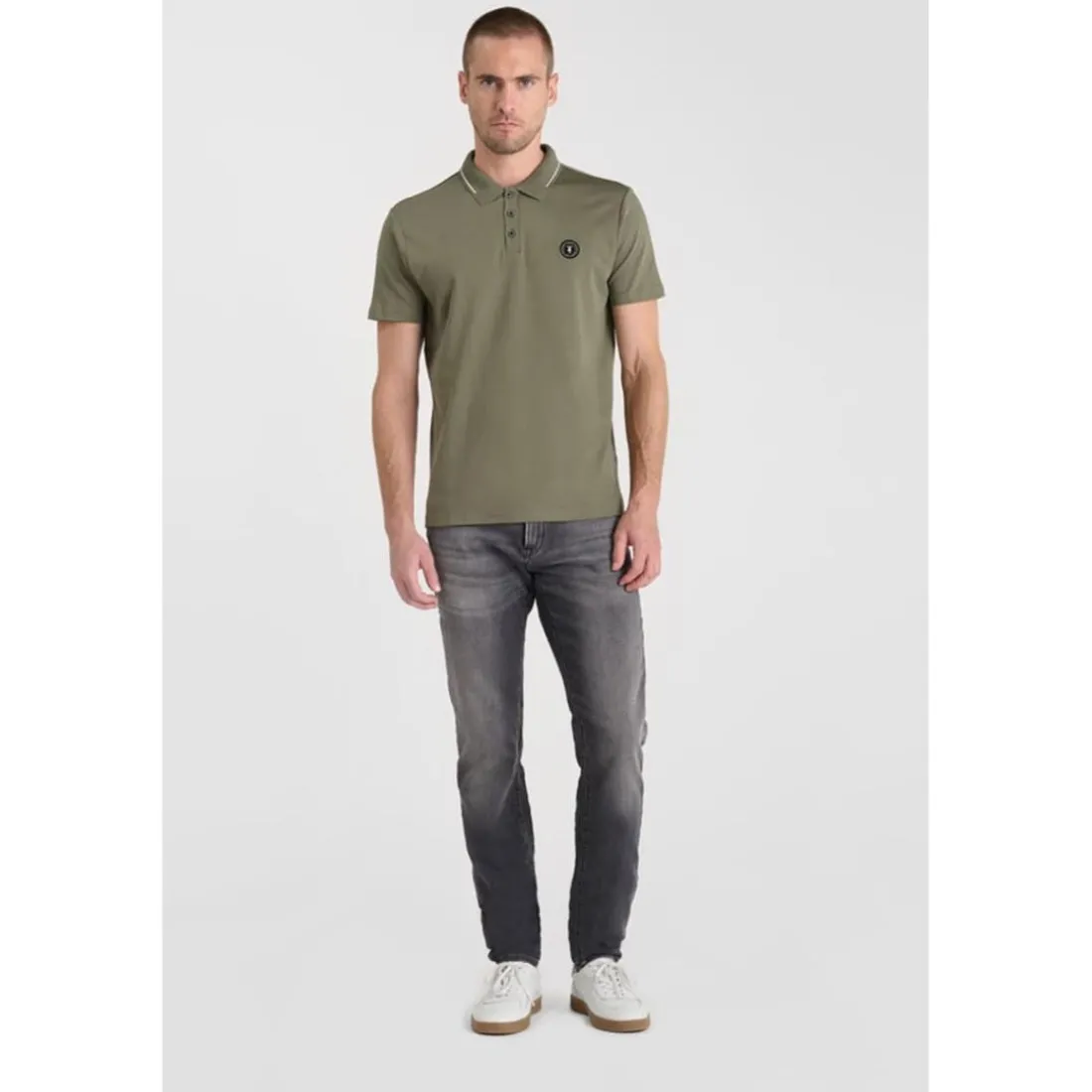 Polo ARON kaki Jay en coton