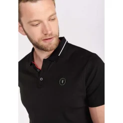 Polo Aron noir en coton