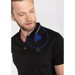 Polo Aron noir en coton