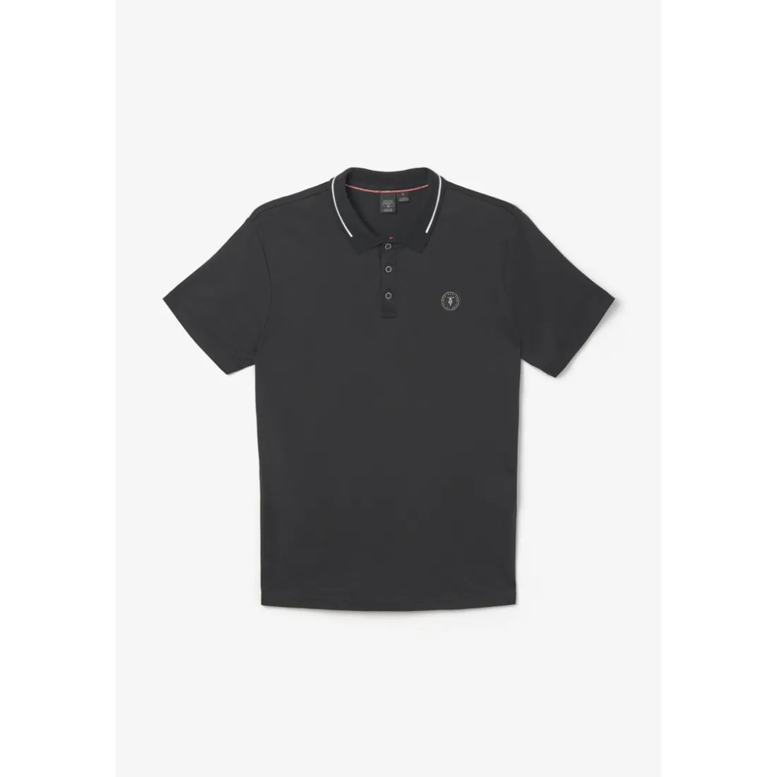Polo Aron noir en coton