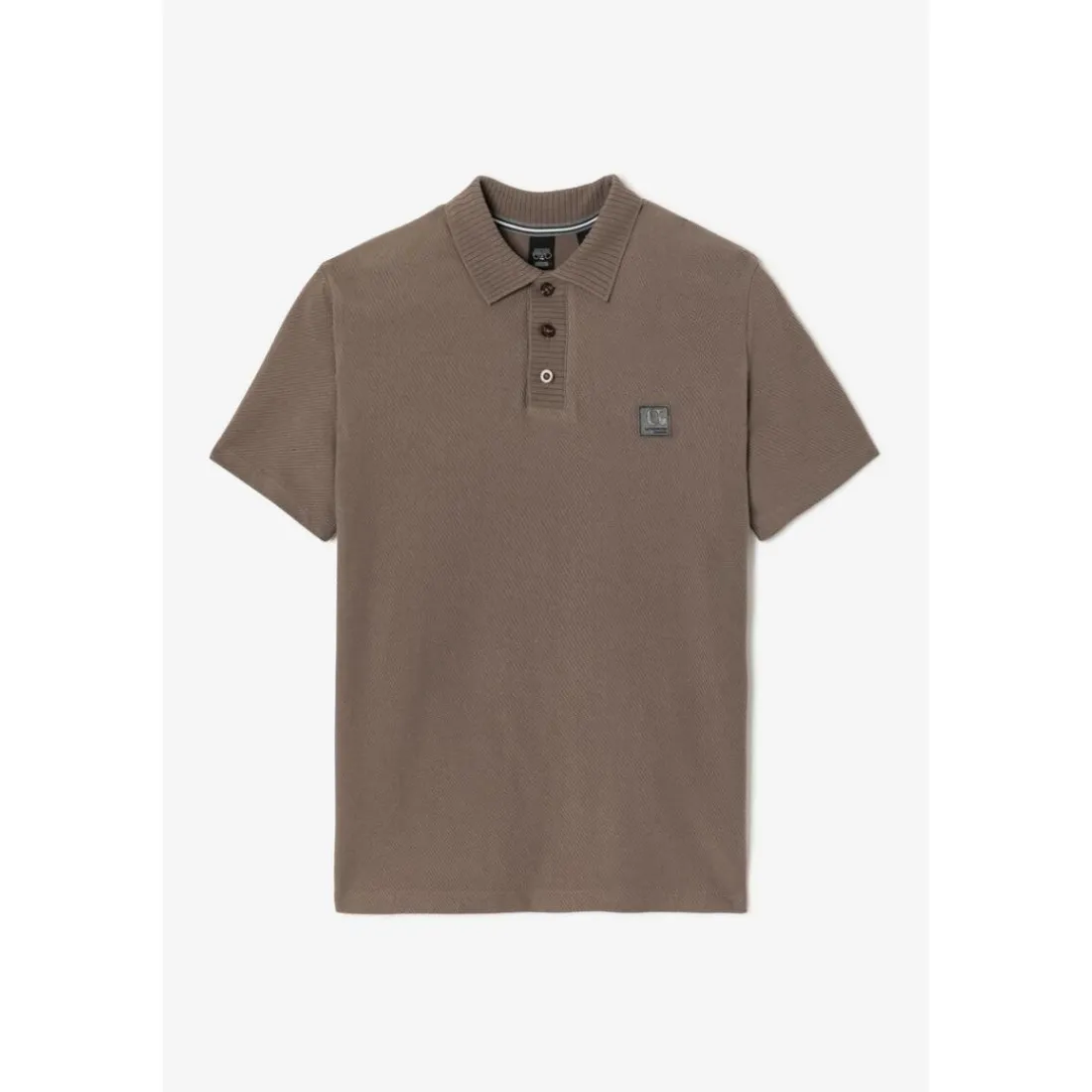 Polo CERLO marron en coton Leif