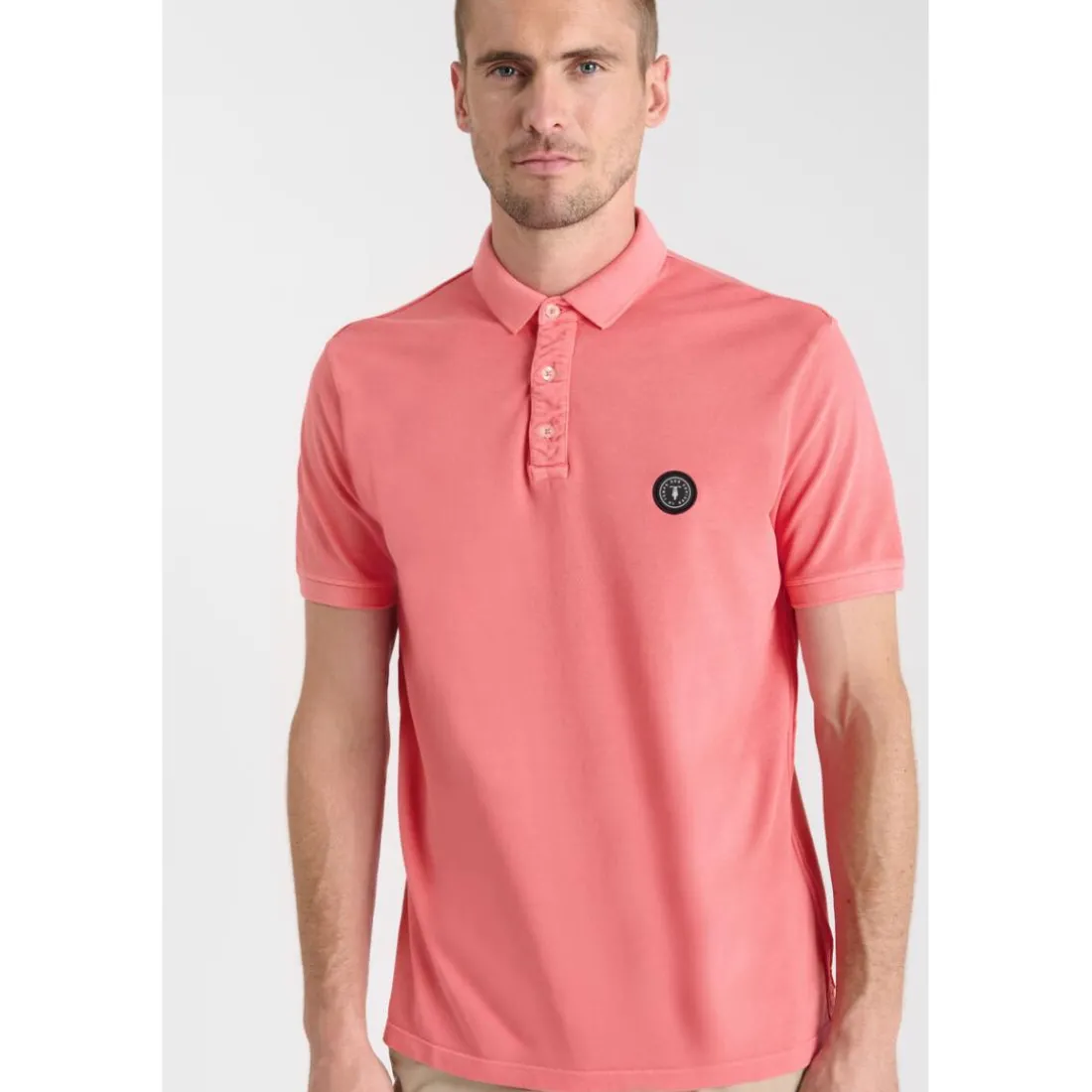 Polo DYLON rose en coton Beau