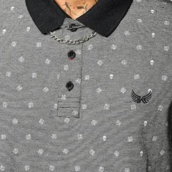 Polo M Courtes BULL Black noir