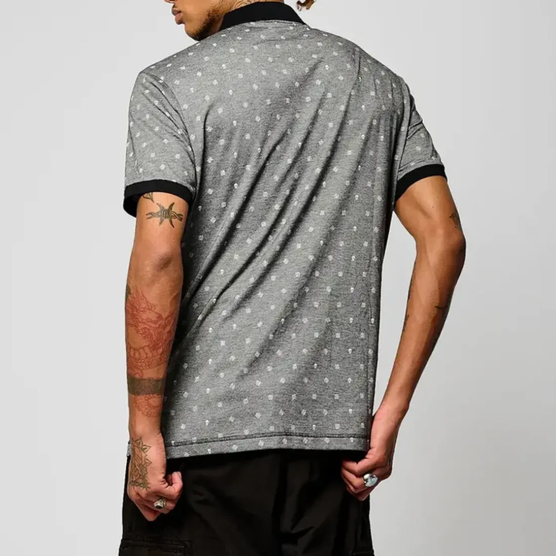 Polo M Courtes BULL Black noir