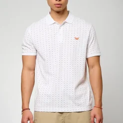 Polo M Courtes en coton BOSCI White blanc