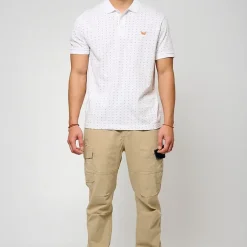 Polo M Courtes en coton BOSCI White blanc