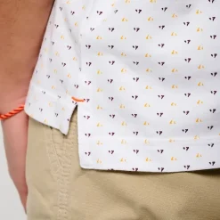 Polo M Courtes en coton BOSCI White blanc