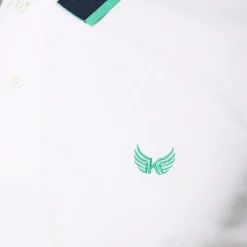 Polo M Courtes en coton TOBY White blanc
