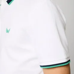 Polo M Courtes en coton TOBY White blanc