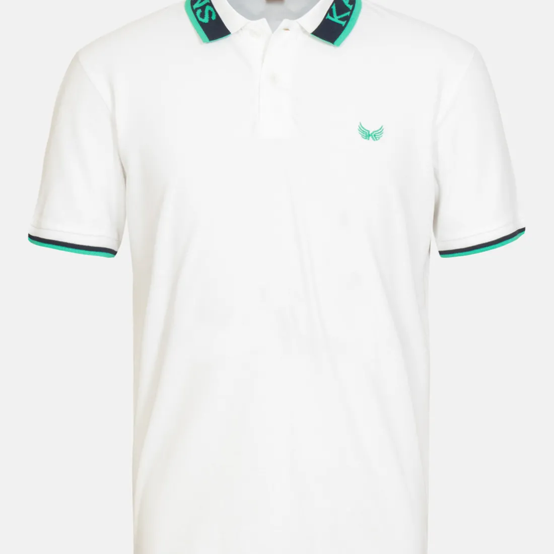Polo M Courtes en coton TOBY White blanc