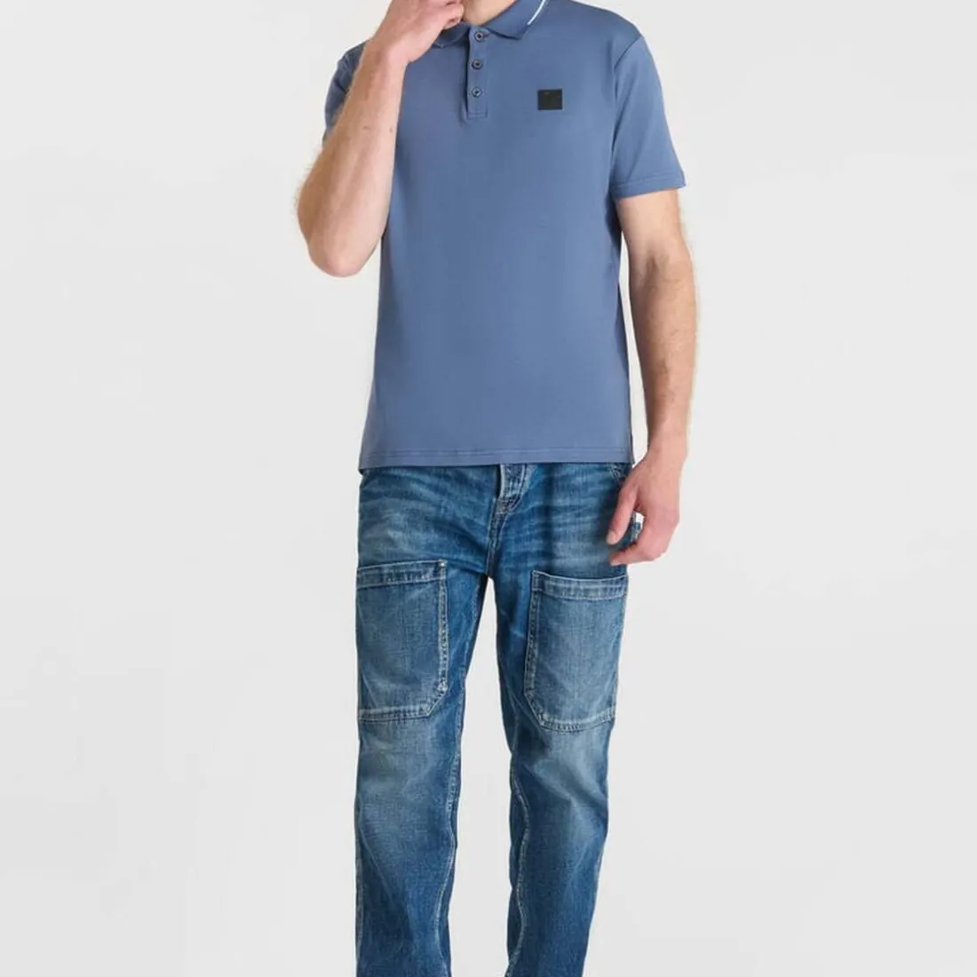 Polo OARON bleu Tony