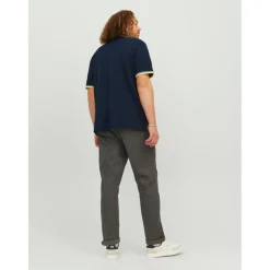 Polo Standard Fit Polo Manches courtes Bleu Marine en coton Beau