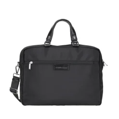 Porte document noir en cuir