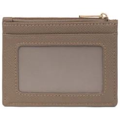 Porte-cartes AUDE Taupe Lucie en cuir