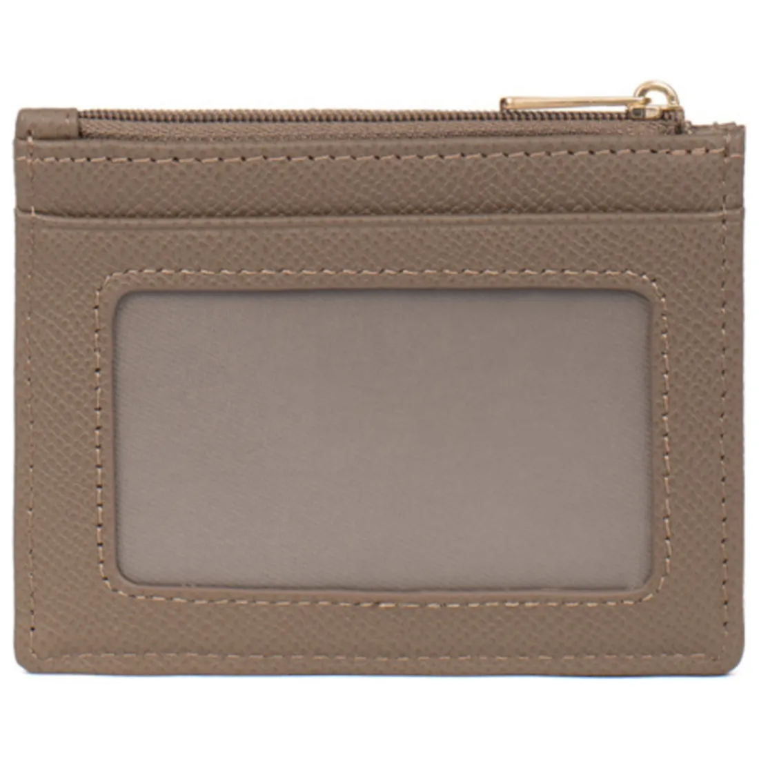 Porte-cartes AUDE Taupe Lucie en cuir