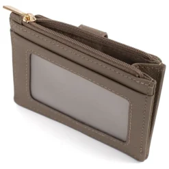 Porte-cartes AUDE Taupe Lucie en cuir