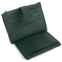 Porte-cartes AUDE Vert foncé Alma en cuir