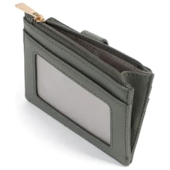 Porte-cartes Cuir MERLINE Kaki Ivy